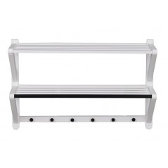 RO Met Hat Shelf Double White